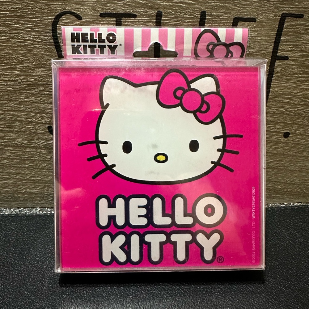 Hello Kitty Glass Coasters Set of 4.
